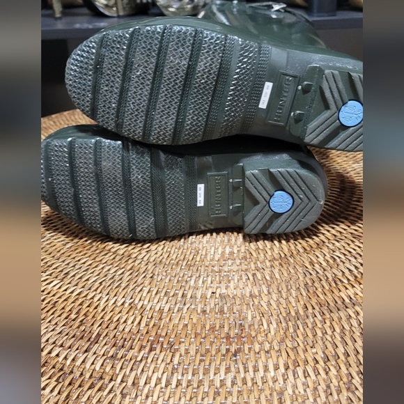 Hunter Tall Rain Boots Sz 6 Green - Picture 5 of 6